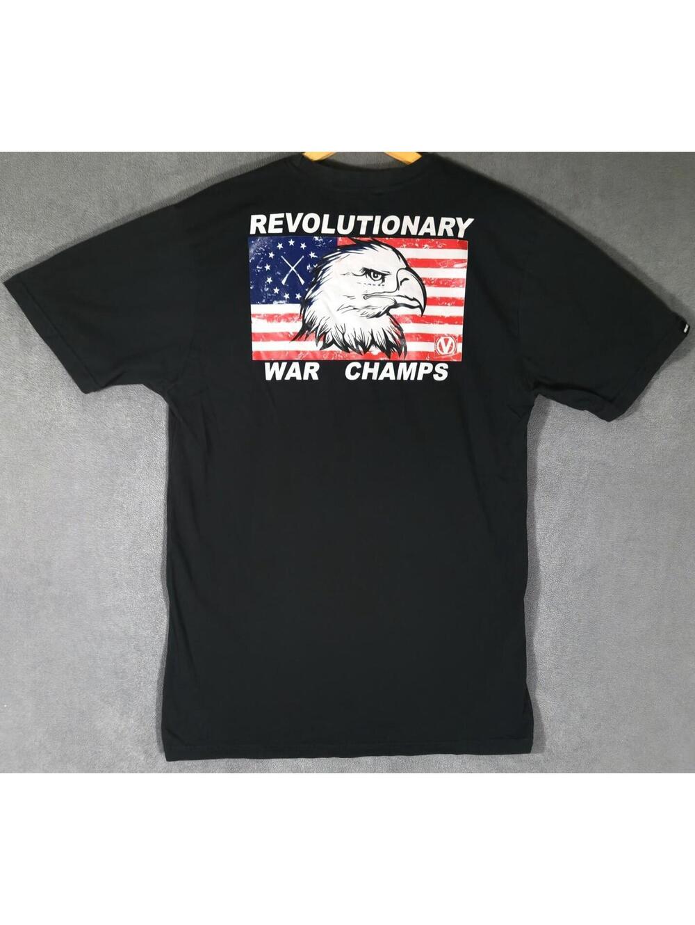 Virtue T-Shirt Large Black Revolutionary War Champs Eagle #2